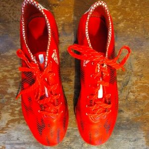 Turf Soccer Cleats, Adidas F10, Solar Red, M8
